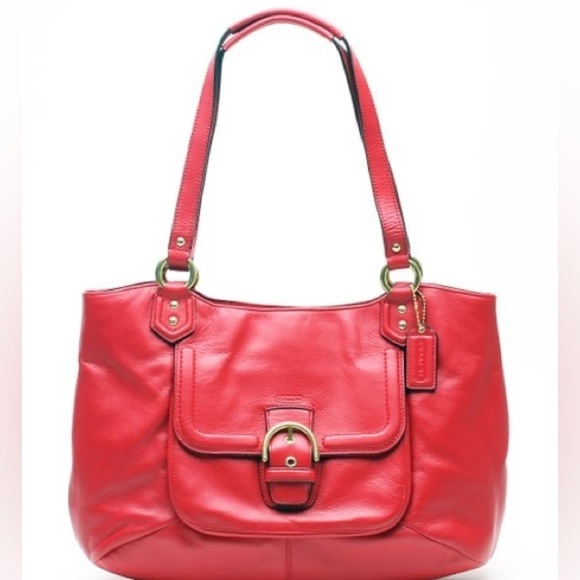 Coach Campbell Belle Red Leather Purse